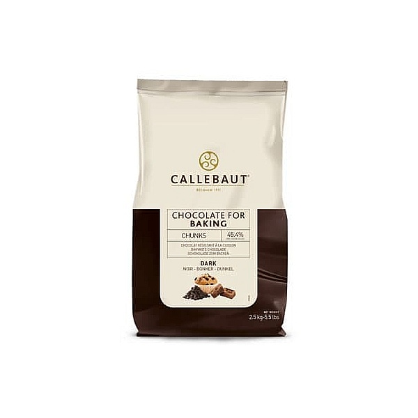 Ciocolată Neagră Termostabilă-2,5 Kg-45,4%-Bucati mari,CHUNKS- Callebaut - Anyta Cooking