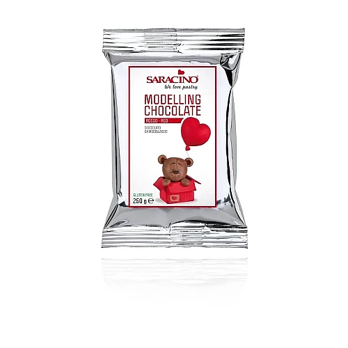 Ciocolata Modelatoare - Rosu - 250 gr - Saracino - Anyta Cooking