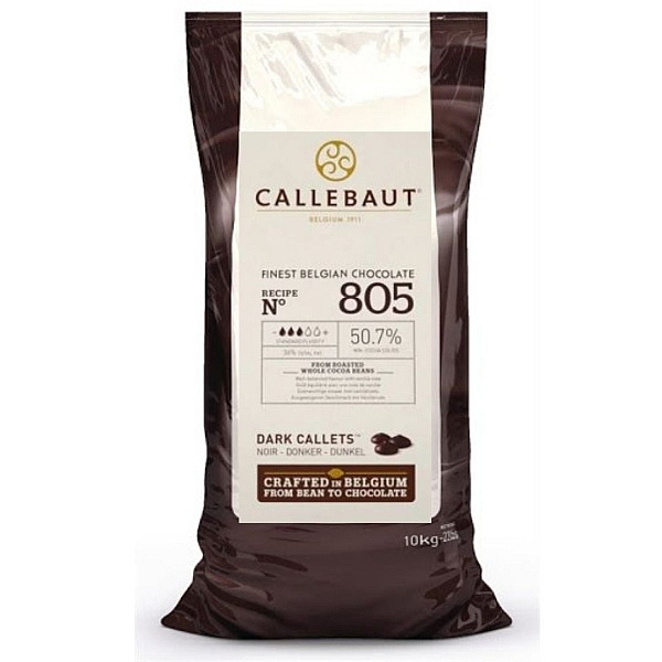 Ciocolata Neagra 50,7% Recipe 805, 10 Kg -Callebaut&reg; - Anyta Cooking