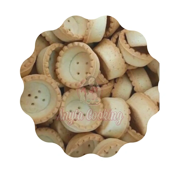 Set 250 buc coji pentru minitarte - Rotunde Vanilie - &Oslash; 44mm