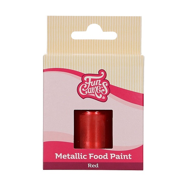 Colorant alimentar efect metalic- RED- 30 ml -Funcakes - Anyta Cooking