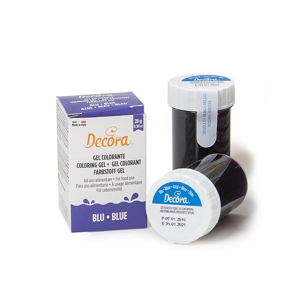 Colorant alimentar gel - ALBASTRU- 28 gr- Decora - Anyta Cooking
