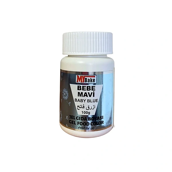 Colorant Alimentar Gel Albastru deschis(Baby blue) pe baza de apă - 100g - MyBake