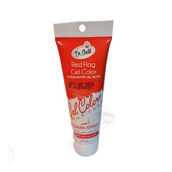 Colorant Alimentar Gel - ROSU Caramiziu - RED Flag 100 Gr - Dr Gusto Anyta