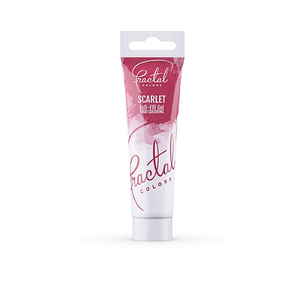 Colorant Gel Alimentar - SCARLET - 30 g - Fractal 