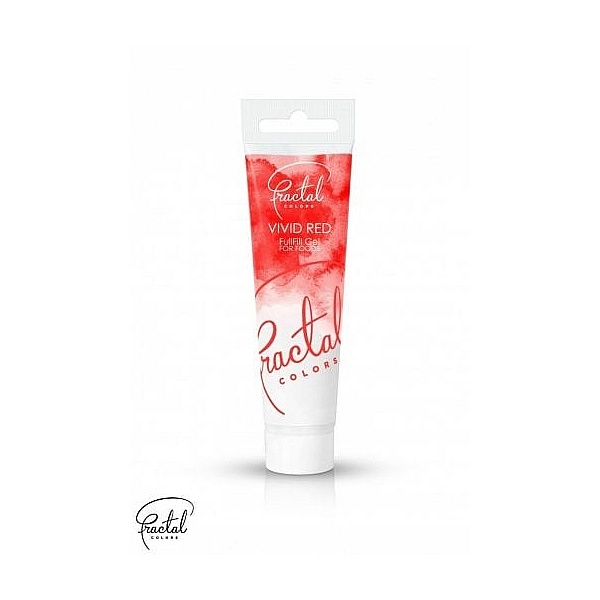 Colorant Gel Anyta Alimentar (Vopsit Oua) - VIVID RED -Rosu - 30 g- Fractal 