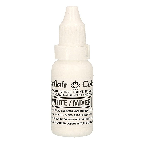 Colorant Alimentar Lichid - "WHITE/MIXER" / ALB - 14 ml. - Sugarflair - Anyta Cooking