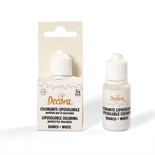 Colorant alimentar liposolubil - Alb - 15 GR - Decora - Anyta Cooking