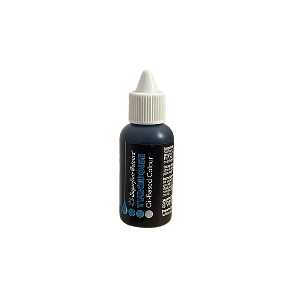 Colorant alimentar liposolubil - TURQUOISE - 30ml - Sugarflair