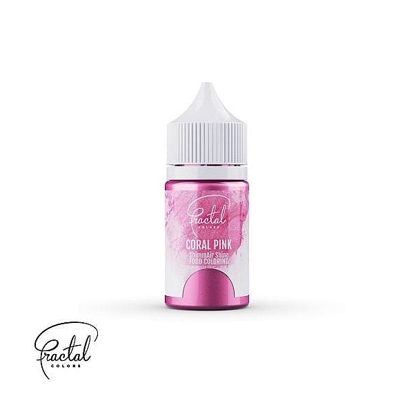 Colorant Nonalimentar pt aerograf - Sclipicios - CORAL PINK -33g - Fractal 