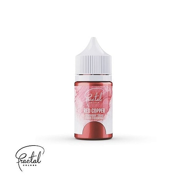 Colorant Alimentar pt aerograf - Sclipicios - RED COPPER -33g - Fractal 