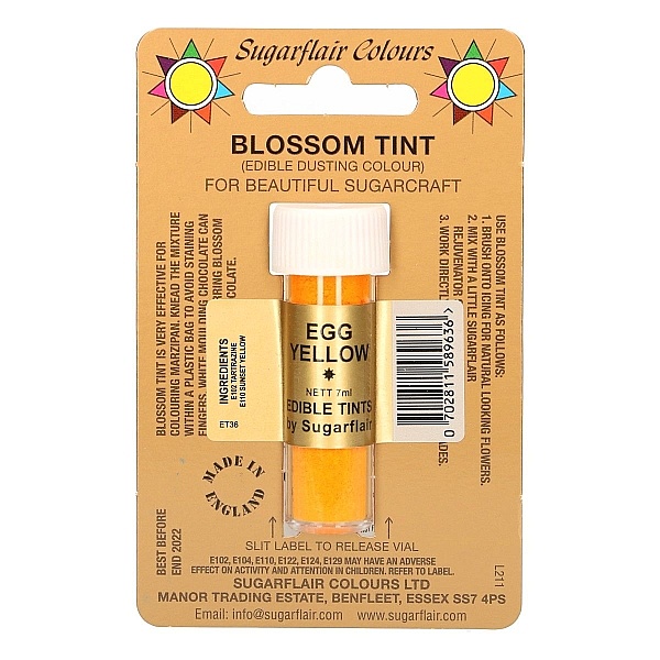 Colorant Alimentar Pudra- EGG YELLOW / Galben Ou &ndash; 7 ML &ndash; Sugarflair - Anyta Cooking