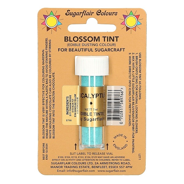 Colorant Alimentar Pudra - EUCALYPTUS / Turcoaz &ndash; 7 ML &ndash; Sugarflair - Anyta Cooking