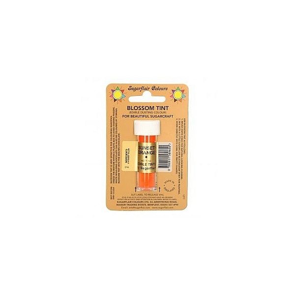 Colorant Alimentar Pudra - SUNSET ORANGE / Portocaliu Apus &ndash; 7 ML &ndash; Sugarflair - Anyta Cooking