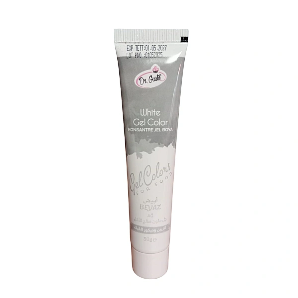 Colorant alimentar gel ALB / WHITE - 50g - Dr. Gusto