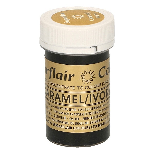 Colorant Gel &ndash; CARAMEL IVORIU / Caramel Ivory- Sugarflair - Anyta Cooking