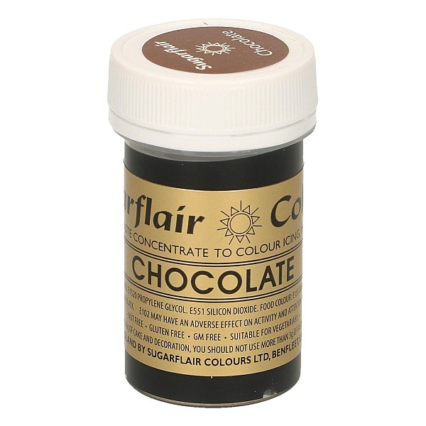 Colorant Gel &ndash; CHOCOLATE / Ciocolata &ndash; Sugarflair - Anyta Cooking