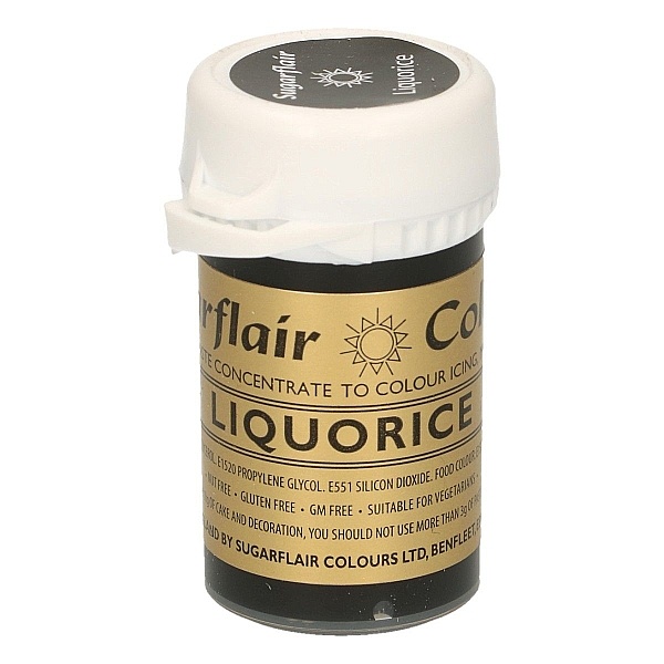 Colorant Gel &ndash; NEGRU LICHIOR / Liqourice &ndash; Sugarflair - Anyta Cooking
