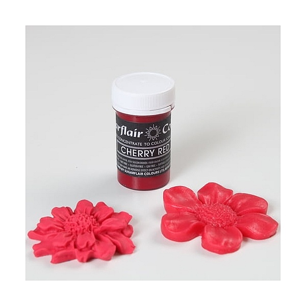 Colorant Pasta/Gel - CHERRY RED / Rosu cirese 25g &ndash; Sugarflair - Anyta Cooking