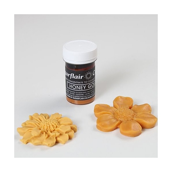 Colorant Pasta/Gel - HONEY GOLD / Auriu Miere 25g &ndash; Sugarflair - Anyta Cooking