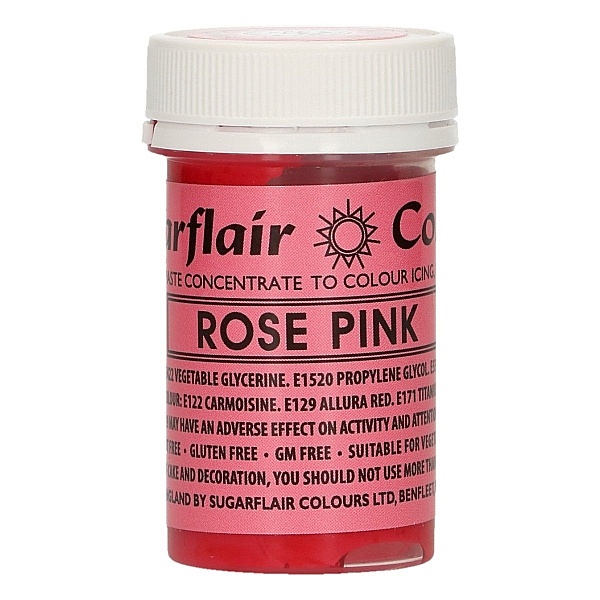 Colorant Pasta/Gel - ROSE PINK / Roz Pink &ndash; 25 G &ndash; Sugarflair - Anyta Cooking