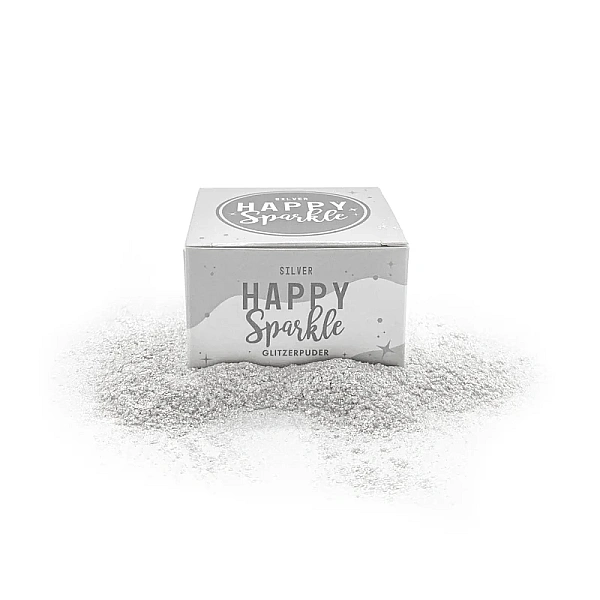 Colorant Pudra Argintiu Sclipicios - Silver - 8 gr - Happy Sprinkles