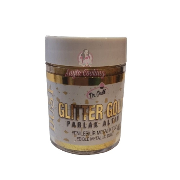 Colorant Pudra Metalizat - Glitter Gold - 10 gr - Dr gusto - Anyta Cooking