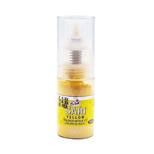 Colorant Pudra Metalizat Spray Pompita - 10 gr - GALBEN - Dr Gusto - Anyta Cooking