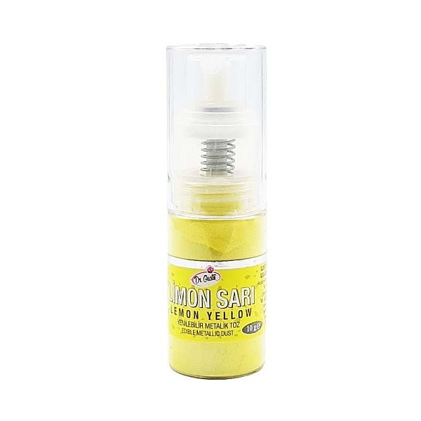 Colorant Pudra Metalizat Spray Pompita - 10 gr - GALBEN LAMAIE - Dr Gusto - Anyta Cooking
