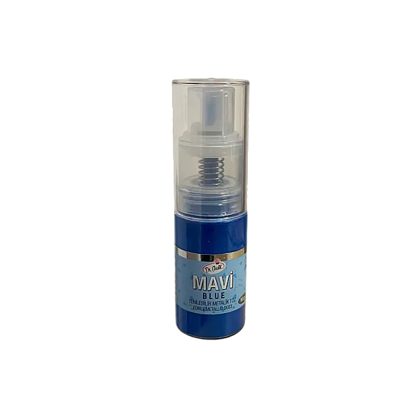 Colorant Pudra Metalizat Spray Pompita - 10 gr - Albastru MAVI BLUE - Dr Gusto