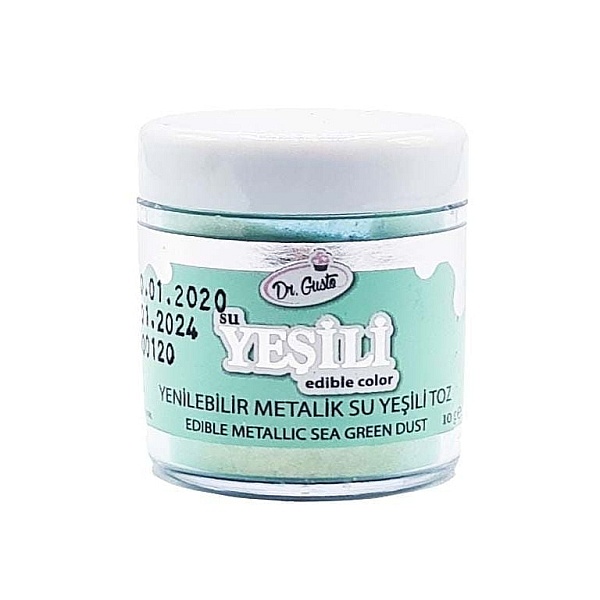Colorant Pudra Metalizat -Verde deschis / Light Green - 10 gr - Dr gusto - Anyta CookingE171