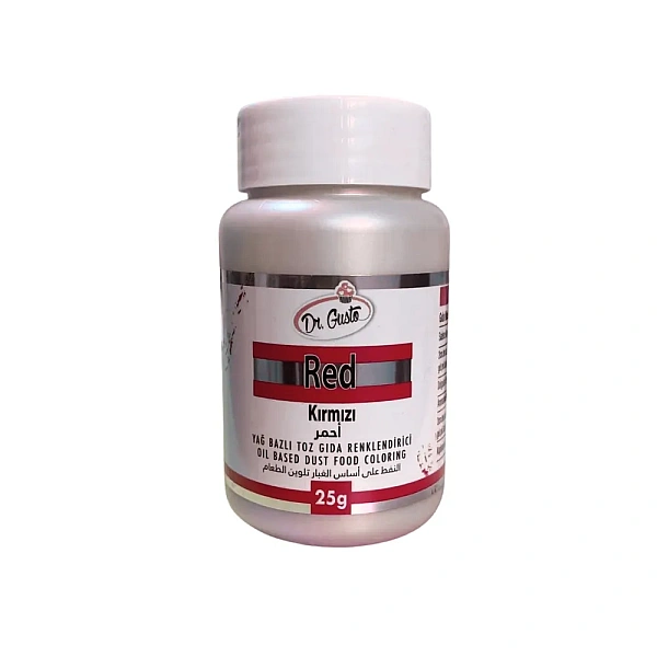 Colorant pudra pt Ciocolata (Liposolubil)-25 gr-Rosu/Red -Dr Gusto - Anyta Cooking