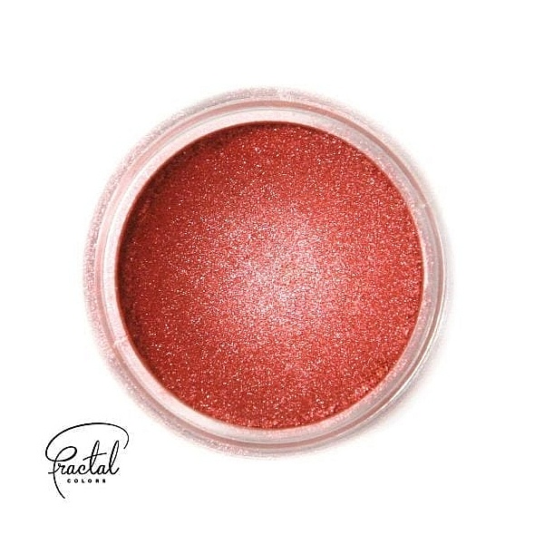 Colorant Pudră Mată Alimentar  - SHINE RED COPPER -2,5 gr- Fractal 