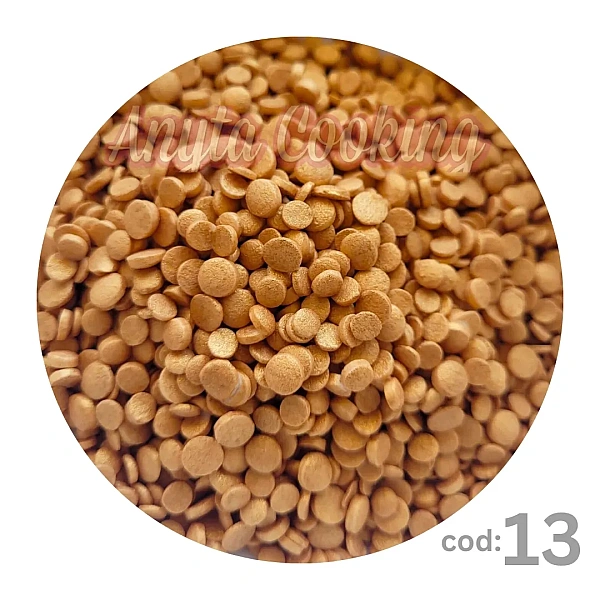 Confeti din Zahar - Auriu - NR13 - 85 gr - Anyta Cooking