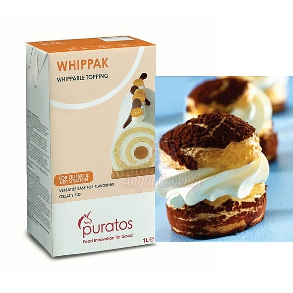 Cremă / Friscă vegetală, stabilă la congelare-decongelare - Whippak - 1L - Puratos - Anyta Cooking