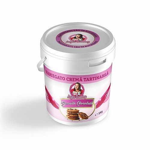 Variegato Cremă Tartinabilă de Ciocolată &ndash; BISCUITE CIOCOLATA &ndash; 1 kg &ndash; Anyta Cooking