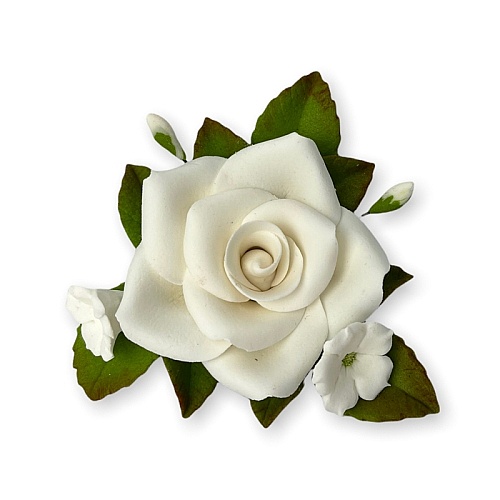   Decor comestibil - &bdquo;Buchet de trandafiri alb Nr. 4"  - Anyta Cooking 