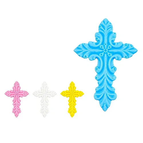Decor comestibil - &bdquo;Cruce albastra&rdquo; - 1 buc - Anyta Cooking