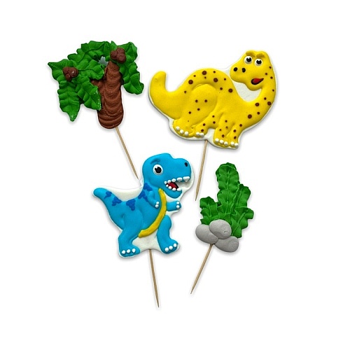 Decor comestibil -  &bdquo;Dinozauri 2D Nr. 1&rdquo; - Anyta Cooking 
