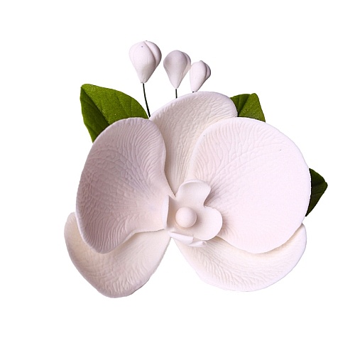   Decor comestibil -  "Orhidee cu boboci albi" - Anyta Cooking 
