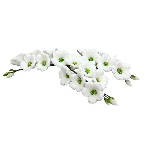   Decor comestibil - &bdquo;Ramură de clopoței albi L=120 mm&rdquo; - Anyta Cooking 