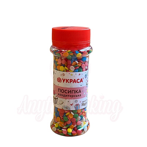 Decor din Zahar &ndash; 70 gr &ndash; Confetti Mix &ndash; YKPACA