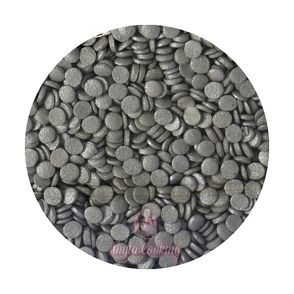 Decor din Zahar - Confetti - Argintiu - 800g - Dr Gusto - Anyta Cooking