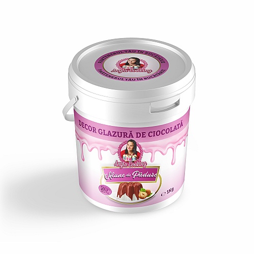 Decor Glazură de Ciocolată &ndash; ALUNE DE PADURE &ndash; 1kg &ndash; Anyta Cooking
