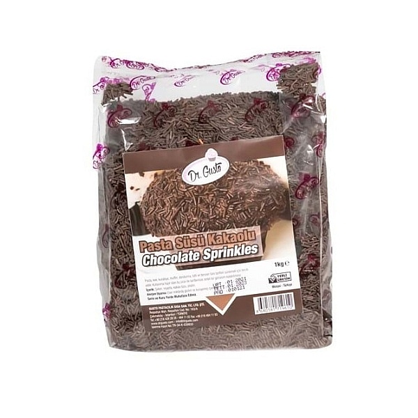 Decor Vermiceli de ciocolată cu lapte - 1 kg - Dr Gusto - Anyta Cooking