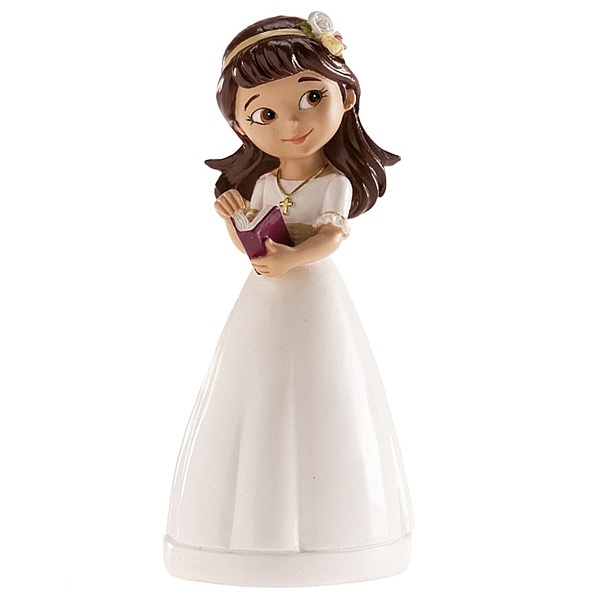 Decorațiune, Figurina tort necomestibilă &ndash; FETIȚĂ CU CORDELUȚĂ 13 CM &ndash; Dekora - Anyta Cooking
