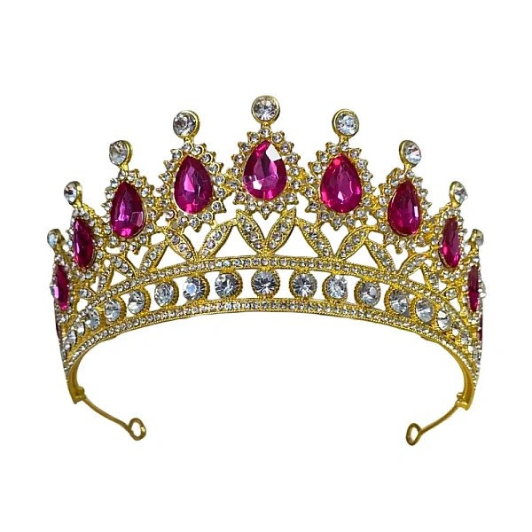 Coronita aurie cu pietricele fuchsia - Anyta Cooking