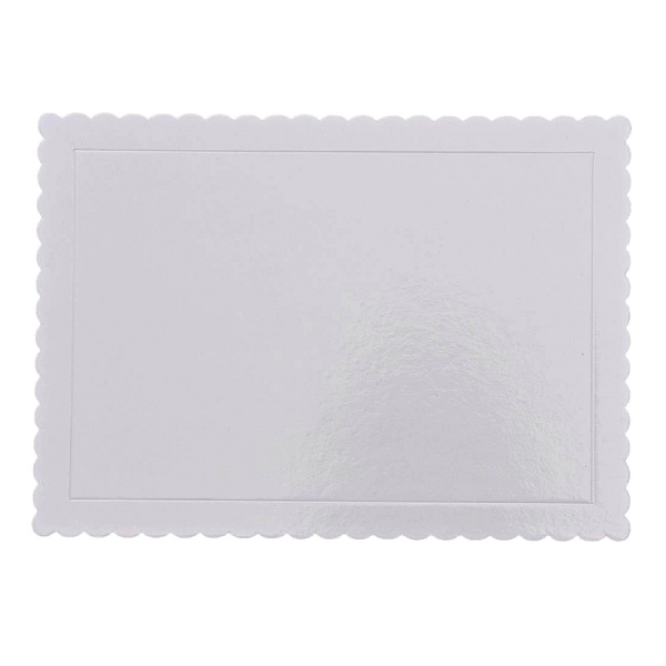 Disc Tort Rectangular Extra Tare 3mm gros - ALB - 25 X 35 CM - Anyta Cooking	