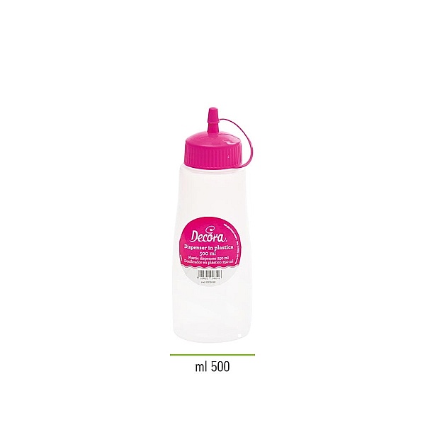 Dispenser plastic culoare fucsia-500 ml -Decora - Anyta Cooking