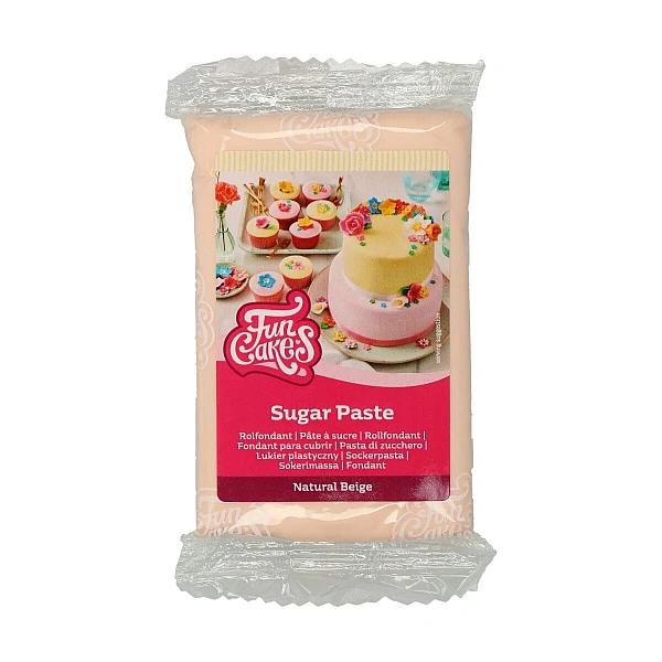 Fondant / Pasta de zahar - BEJ NATURAL - 250g - FunCakes